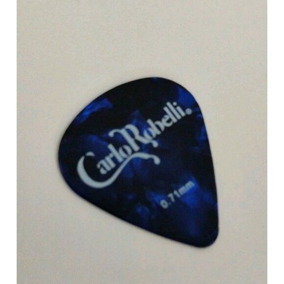 Carlo Robelli0.71mm Guitar pick Blue and Black Marbling - Picture 10 of 10